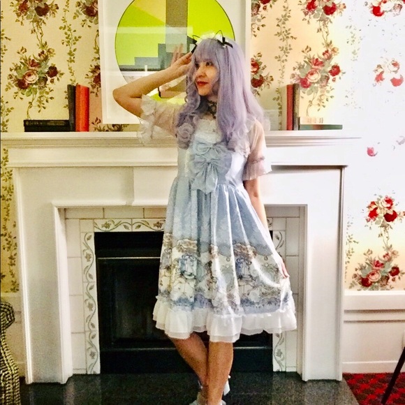 NEW Sweet Harajuku Lolita Dress - Picture 6 of 9